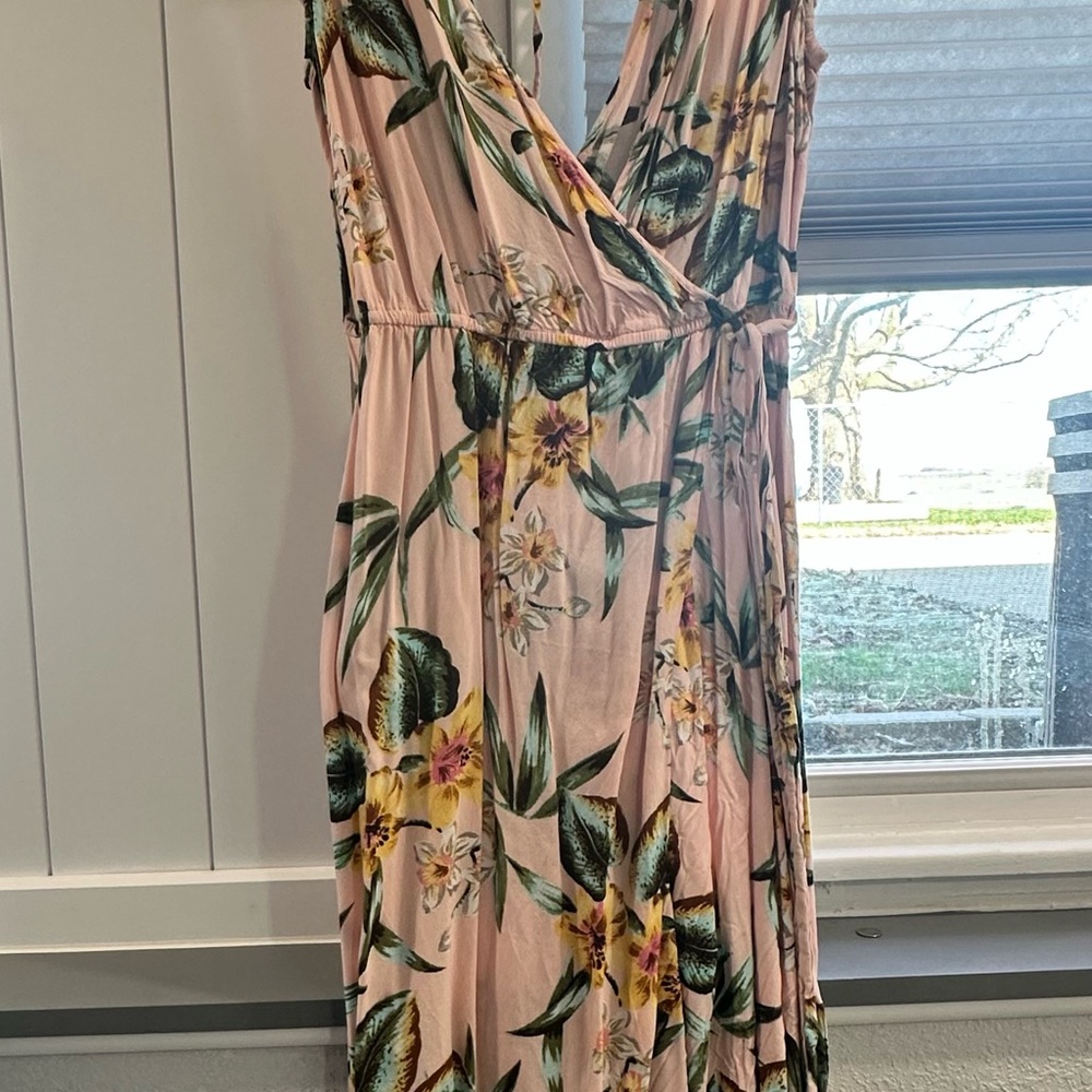 Floral Pink Maxi Dress